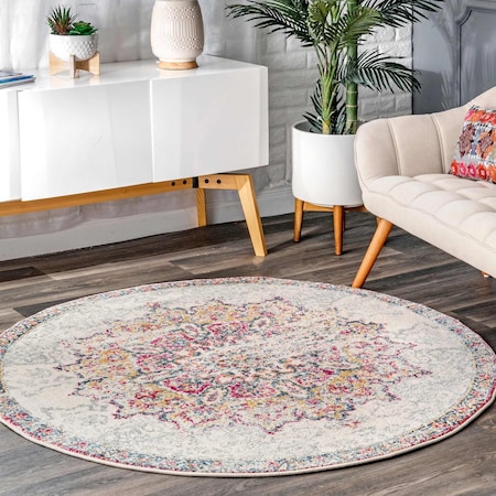 Nuloom Tabitha Vintage Medallion Area Rug 5ft RZBD36B-R505